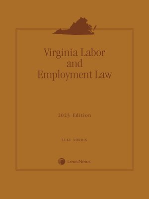 cover image of Virginia Labor and Employment Law